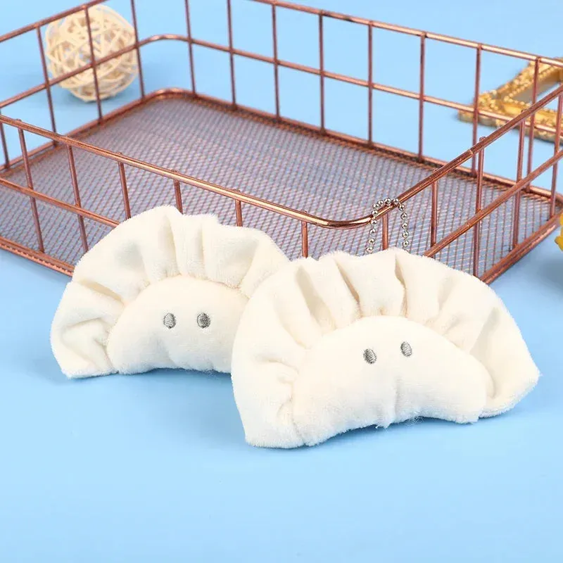 🍥 Adorable Dumpling Plush Keychain 🌟 Soft & Cuddly Bag Buddy for Food Lovers! 🎒✨