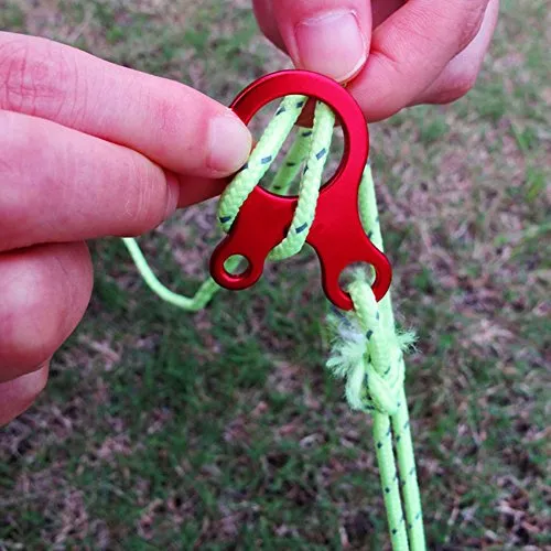 10pcs Aluminum Guyline Wind Rope Buckle Cord Adjuster for Tent,Camping
