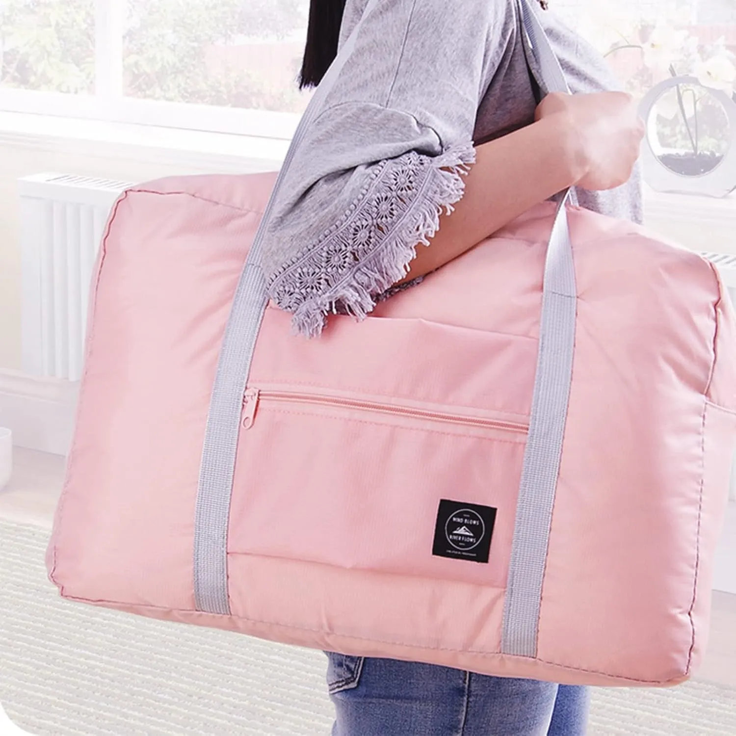 12PCS For Spirit Airlines Personal Item Bag Travel Bag Carry on Luggage Foldable Duffel Bag Sports Gym Bag Water Resistant Travel Duffel