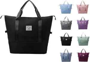 2025 New Large Capacity Travel Bag - Universal Wheel Removable,Rolling Duffle Bag with Wheels，Foldable Travel Bag, Black, Non-wheeled