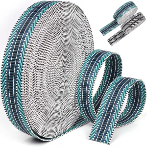 21 Yards 1.5 inch Jacquard Cotton Webbing-Nylon Webbing Polyester Webbing Heavy Duty Ribbon for Bag Purse Strap Backpack Belt DIY Pet Collars 38mm(Blue)