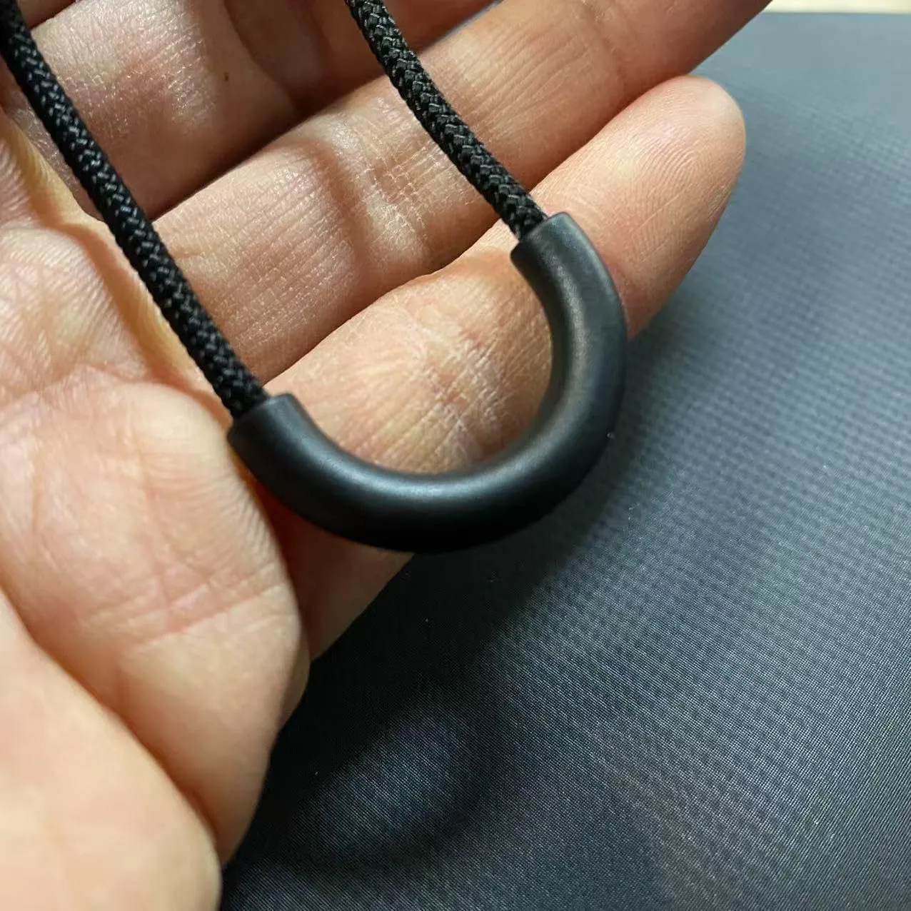 30KG Pulling Force BJA U Shape Zipper Pull for Soft Cooler, Tactical Bags, Military Gear, Boots (Black, 10 pcs)