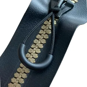 30KG Pulling Force BJA U Shape Zipper Pull for Soft Cooler, Tactical Bags, Military Gear, Boots (Black, 10 pcs)
