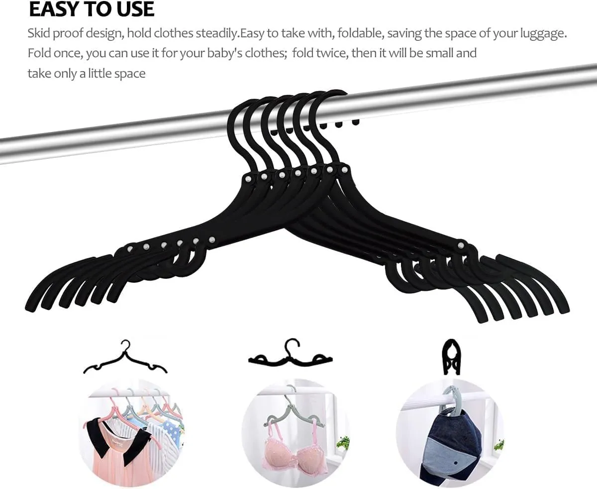 36 Pcs Travel Hangers Cruise Ship Essentials Portable Folding Clothes Hangers Travel Accessories Foldable Clothes Drying Rack