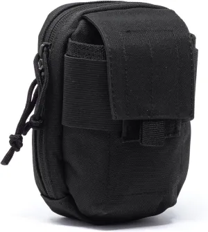 3VGEAR Tech Accessory Pouch - Rugged 600D PVC-Backed Polyester MOLLE Phone Holder with 2 Micro-Fleece Lined Pockets - Lightweight and Quick Access MOLLE Pouch