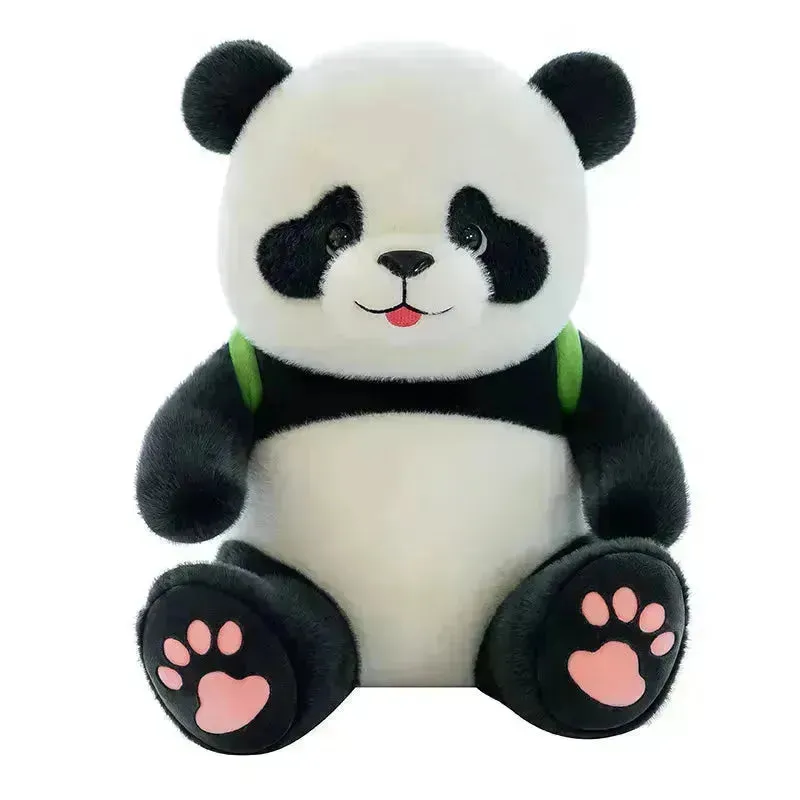 Adorable Panda Frog Backpack Plush Toy