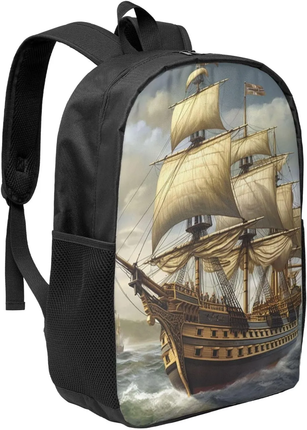 Backpack Travel Laptop Backpack for Men Women Age of Discovery Ship Computer Backpacks 17 inch Casual Daypack