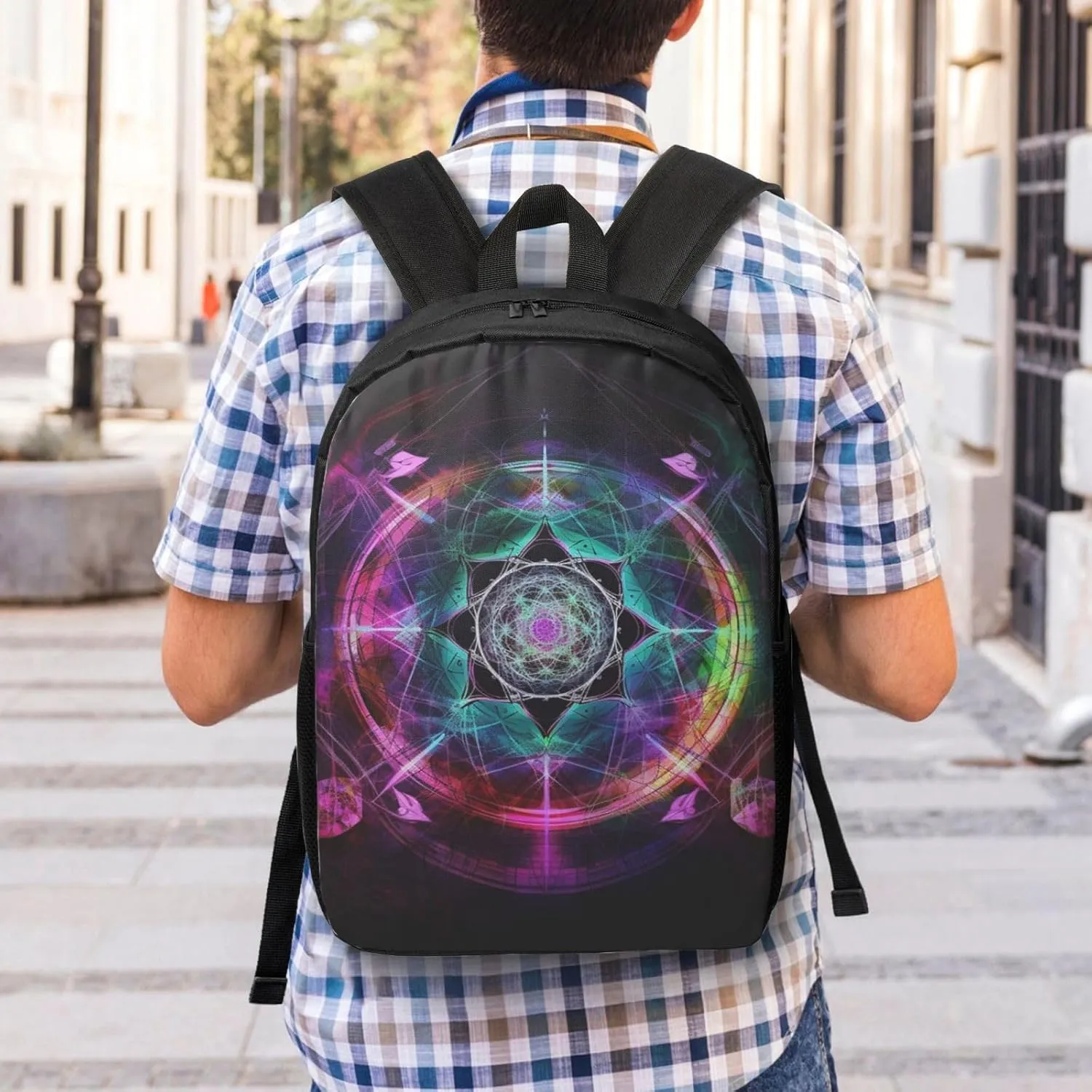 Backpack Travel Laptop Backpack for Men Women Art Colorful Computer Backpacks 17 inch Casual Daypack