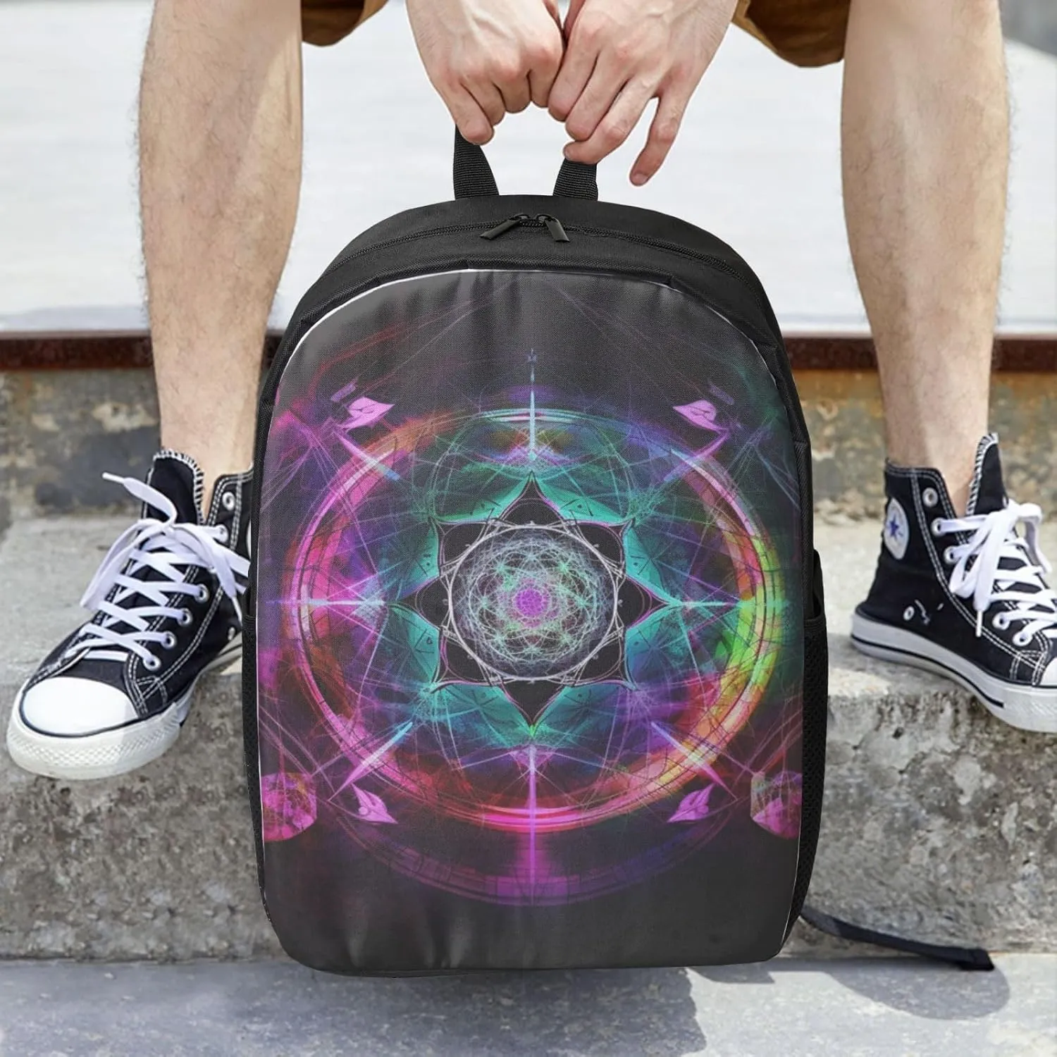 Backpack Travel Laptop Backpack for Men Women Art Colorful Computer Backpacks 17 inch Casual Daypack