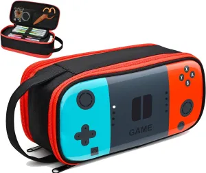 Beaulyn Gamer Pencil Case for Boys Kids - Large Capacity Sturdy Pen Pouch with Zipper, Portable Organizer for School & Travel