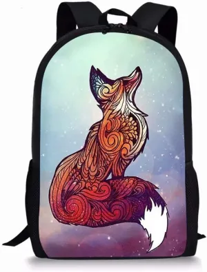Beauty Collector 3D Animal Print Lightweight Backpacks Casual School Bags Daypacks