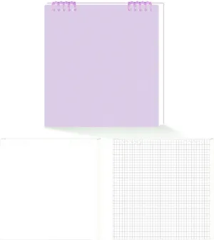 Binder Planner Notebook 120 Pages Gridded for Notes Plans Mind Map Schedules Student Classroom Notebook