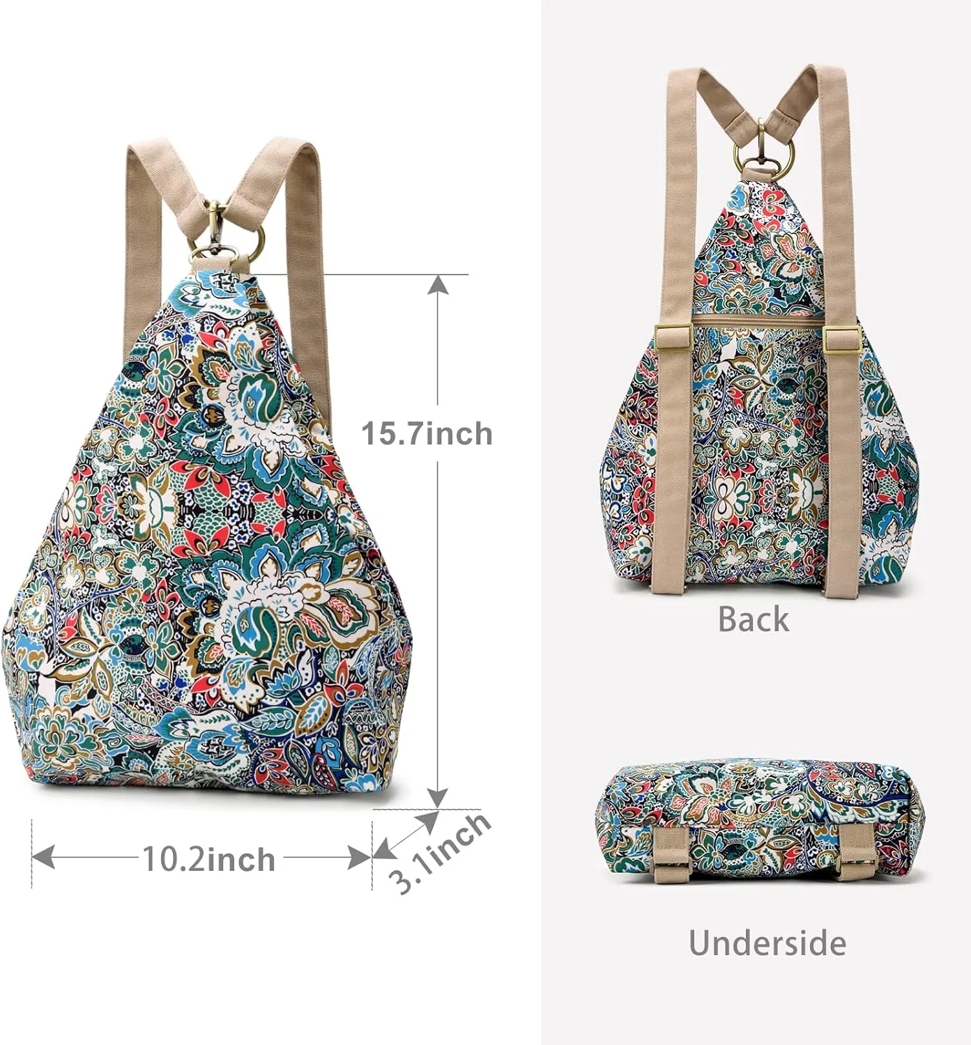 Black Butterfly Premium Backpack for Women, Bohemia Style Fashion Casual Daypack Backpack, Small Backpack Purse (02-blue)