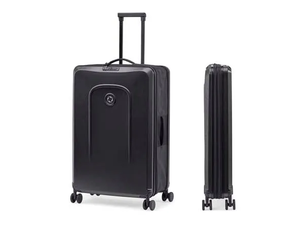 Black foldable large check in trolley senz° foldaway large check in trolley