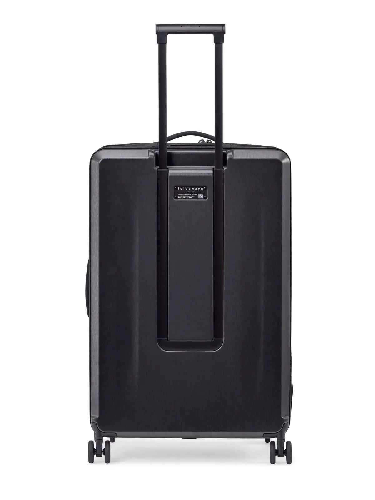 Black foldable large check in trolley senz° foldaway large check in trolley