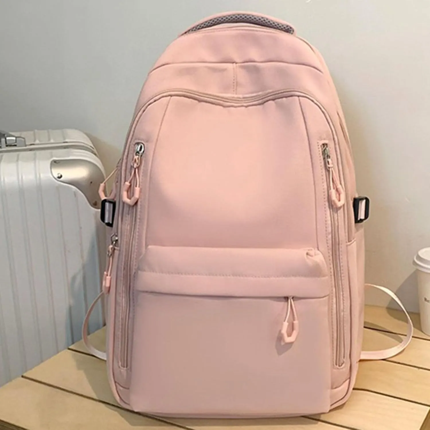 Black Travel Laptop Backpack for Women Men Carry on Flight Approved Backpack for College Teacher Nurse Large Lightweight Work Backpack Purse Bag Personal Item backpacks
