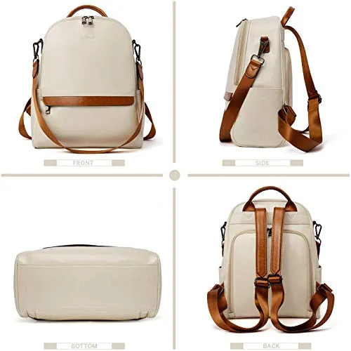 BROMEN Anti-theft Leather Backpack Purse
