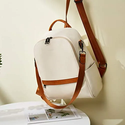 BROMEN Anti-theft Leather Backpack Purse