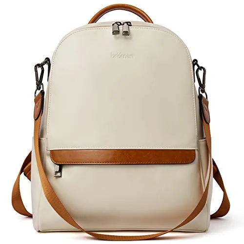BROMEN Anti-theft Leather Backpack Purse