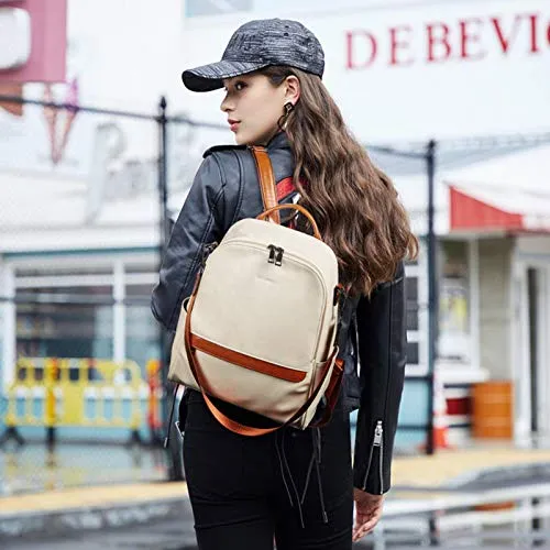 BROMEN Anti-theft Leather Backpack Purse