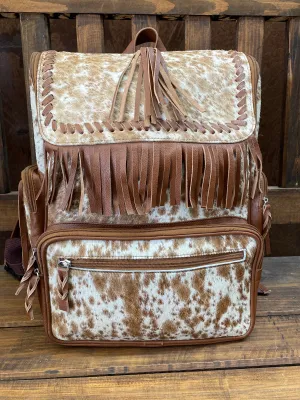 Brown Fringe Backpack
