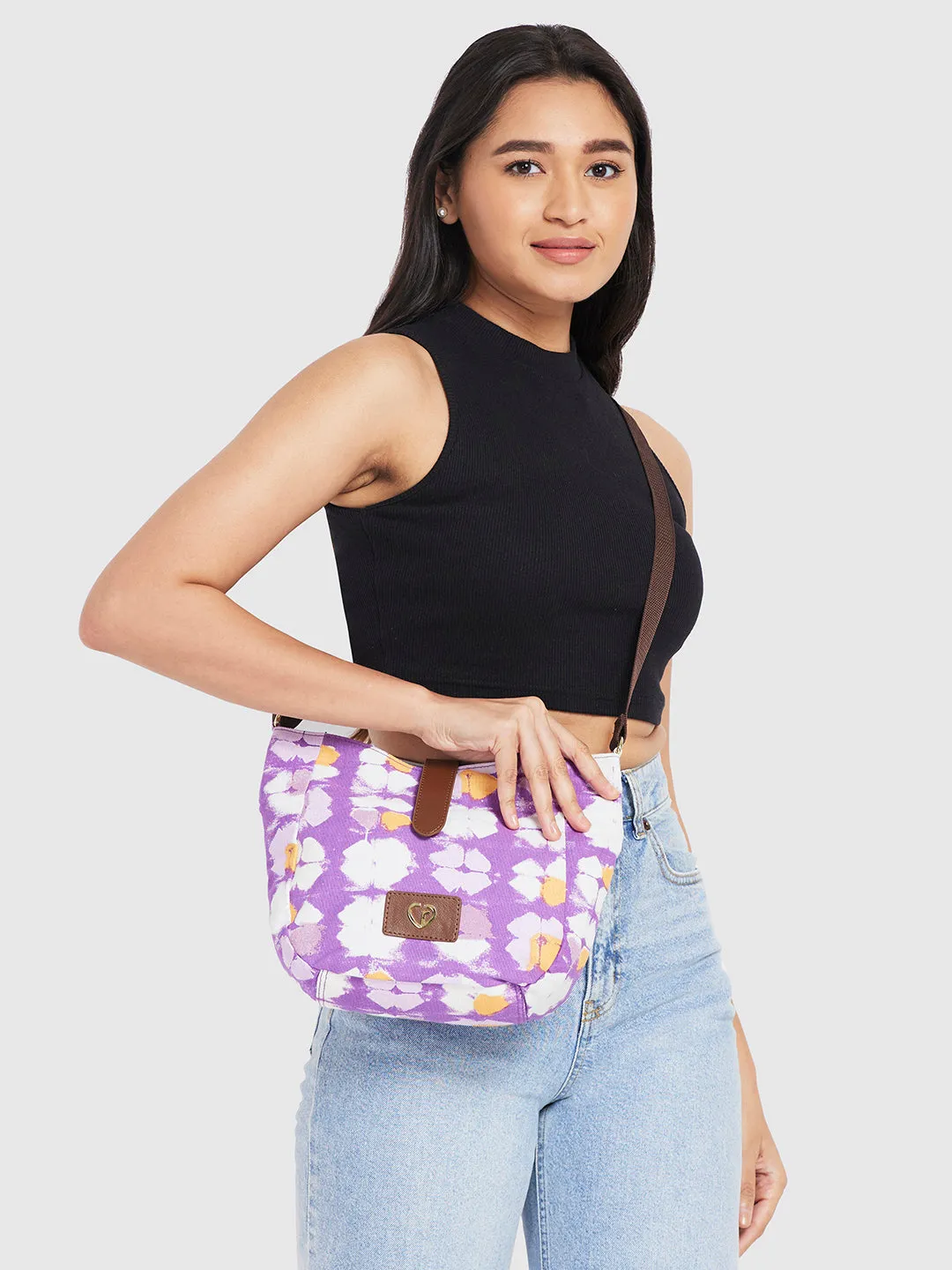 Caprese Enora Medium Purple Crossbody Bag