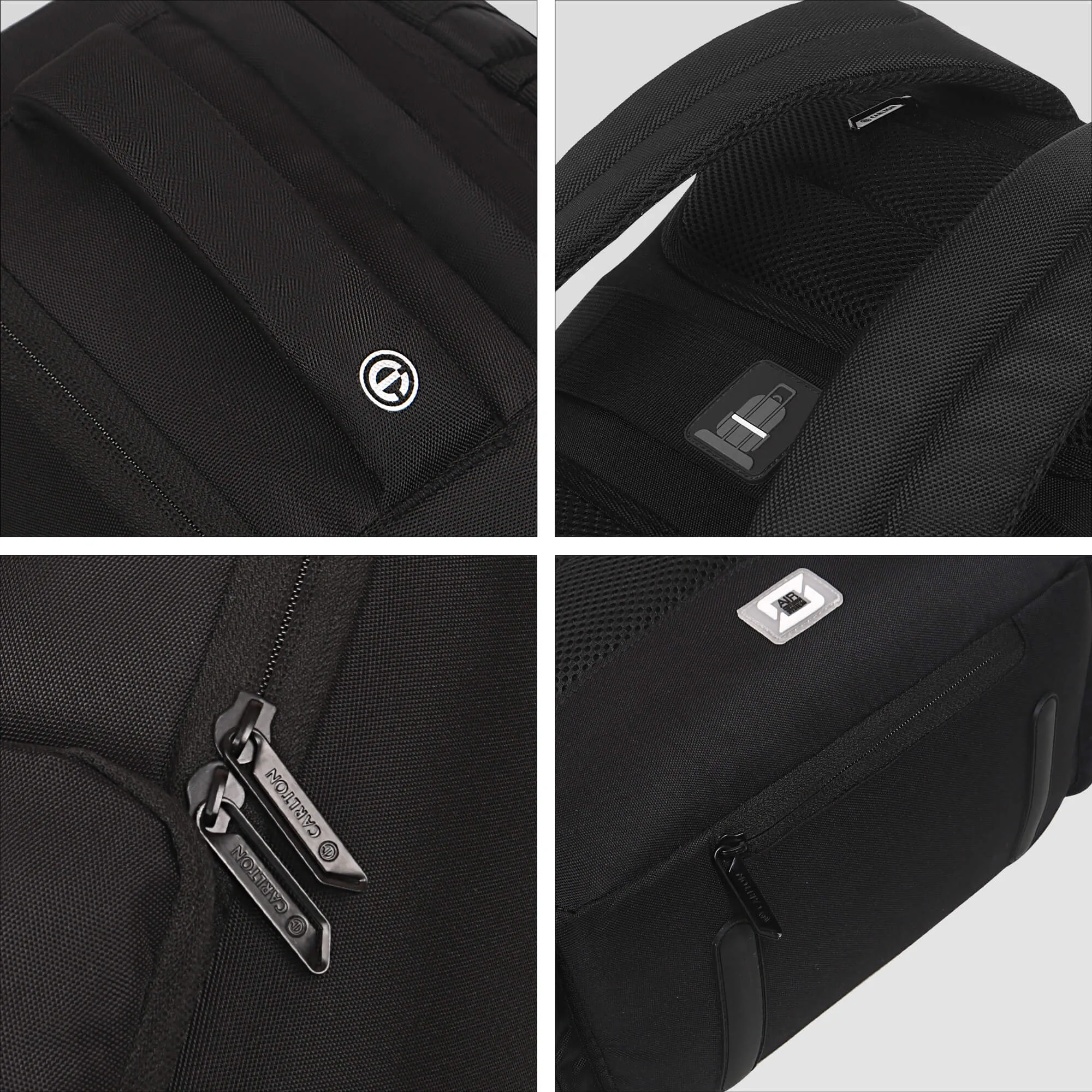 Carlton Dorset Laptop Backpack Jet Black