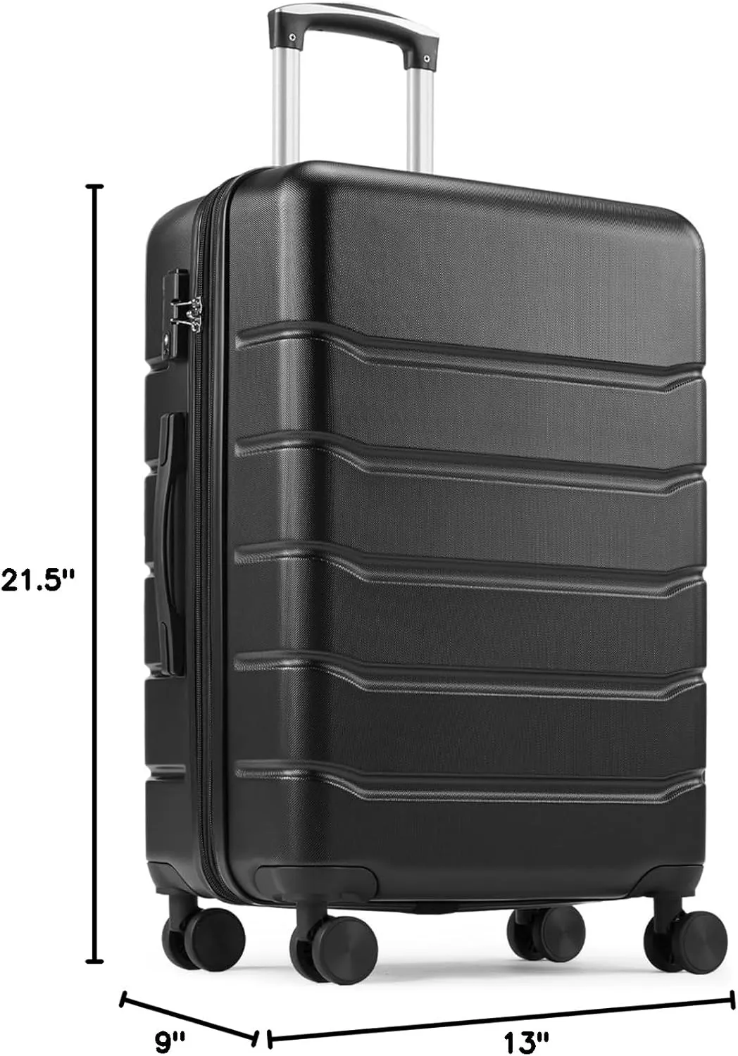 Carry-On Luggage, 20 inch Hard Shell Rolling Suitcase for Travel Expandable Lightweight with Spinner Wheels TSA Lock