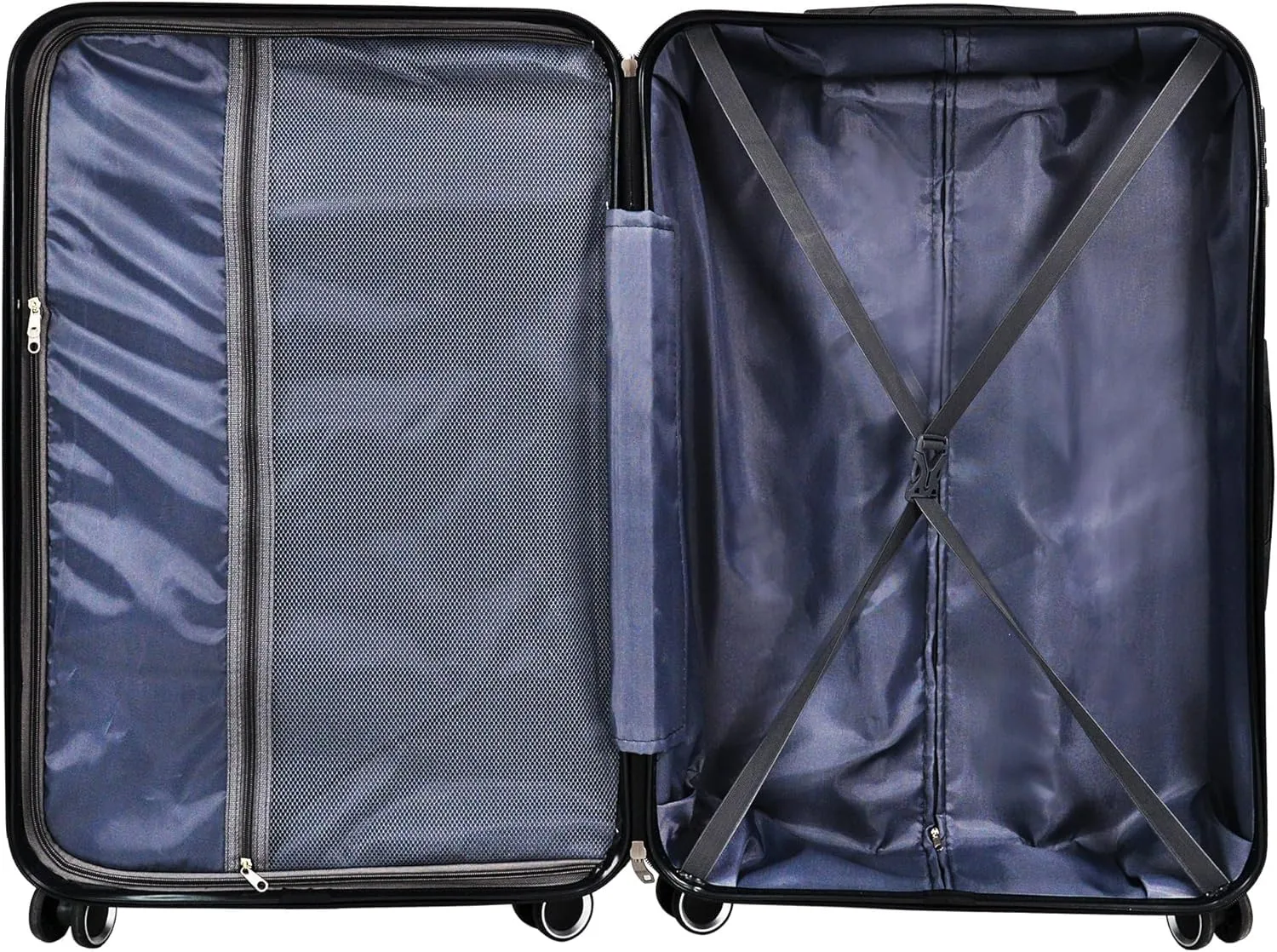 Carry On Luggage with Wheels,20 inch Hard Shell Rolling Suitcase for Travel,Lightweight Small Carry-On Luggage for Plane,Silver&Grey
