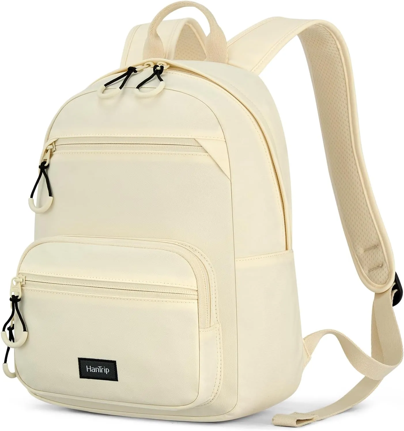 Carry On Travel Backpack For Men Women, 13 Inch Small Mini Work Bag Personal Item Backpacks, Camping Back Pack Lightweight Hiking Daypack For Office Nurse Commuter (Offwhite)