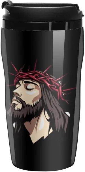 Christ Crrown of Thorns Coffee Mug with Lid Portable Tumbler Water Bottle for Travel Business 250ml