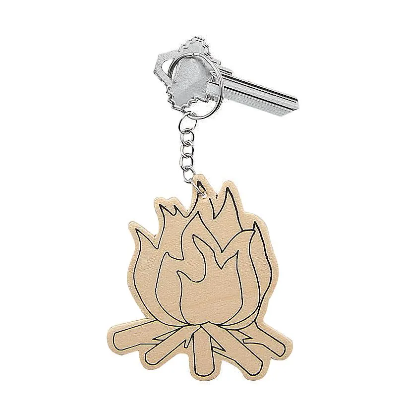 Color Your Own Camp Key-Chains (12 Pack)