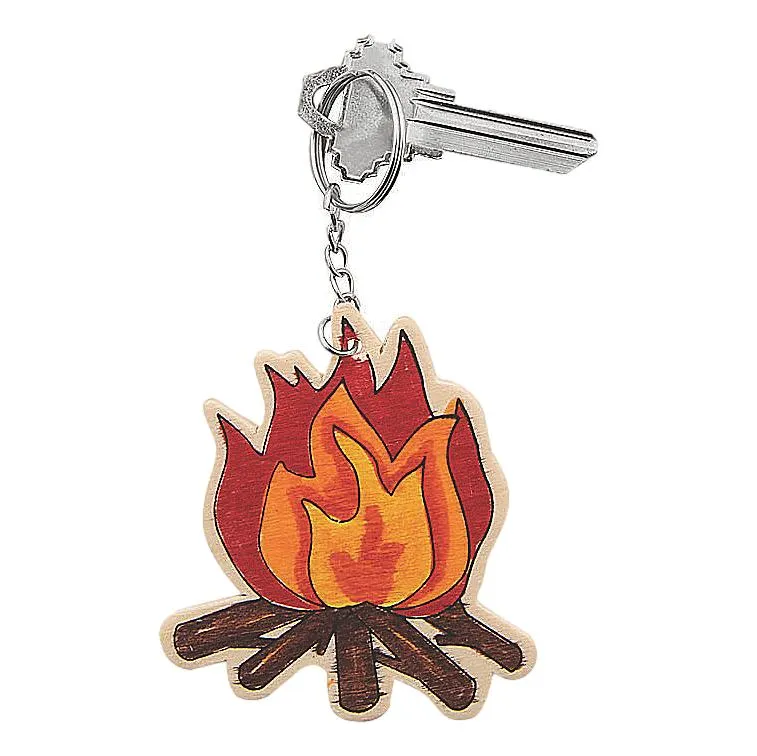 Color Your Own Camp Key-Chains (12 Pack)