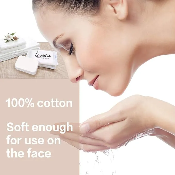 Compressed Towel Tablets Disposable Portable Towel for Outdoor Travel Camping Hiking Sport Hotel Beauty Salon Soft Durable Reusable Thicker Style