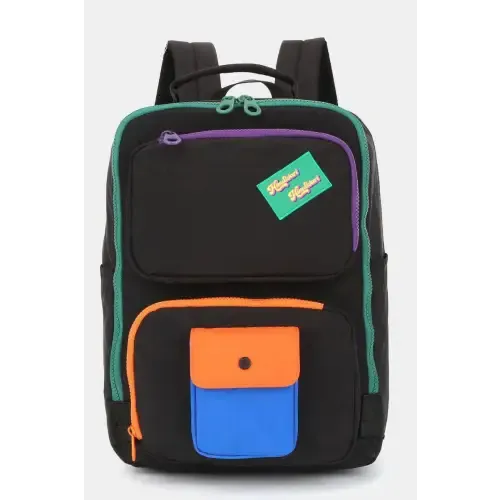 Contrast Nylon Backpack