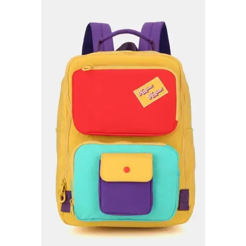 Contrast Nylon Backpack