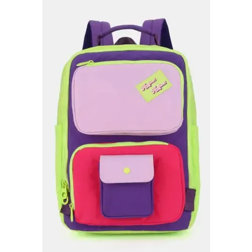 Contrast Nylon Backpack
