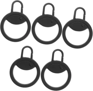 CORHAD 5Pcs Zinc Alloy Zipper Pulls Stylish Round Replacement Tabs for Bags Backpacks and Jackets Durable Easy Installation Broad Compatibility for Luggage Repair