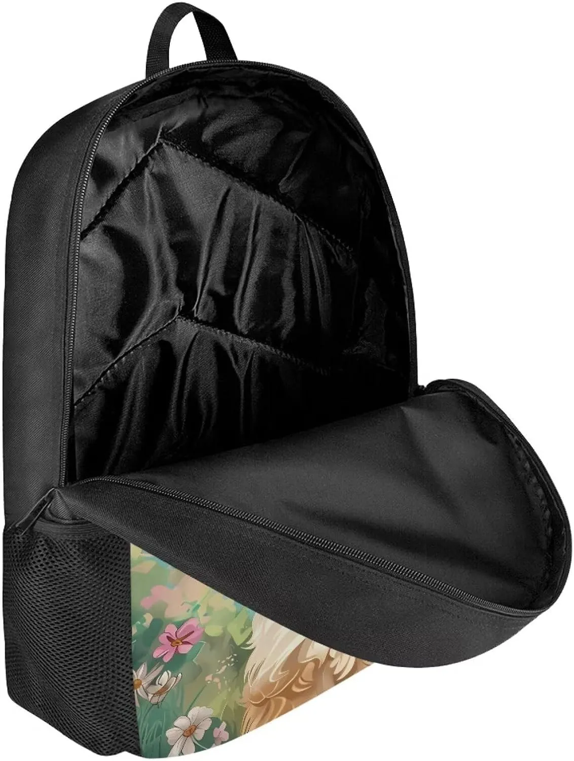 Cozeyat Cute Dog Design Large Capacity Backpack for Primary Students,Durable School Bag with Zipper for Boy Girls,Outdoor Travel Storage Bags