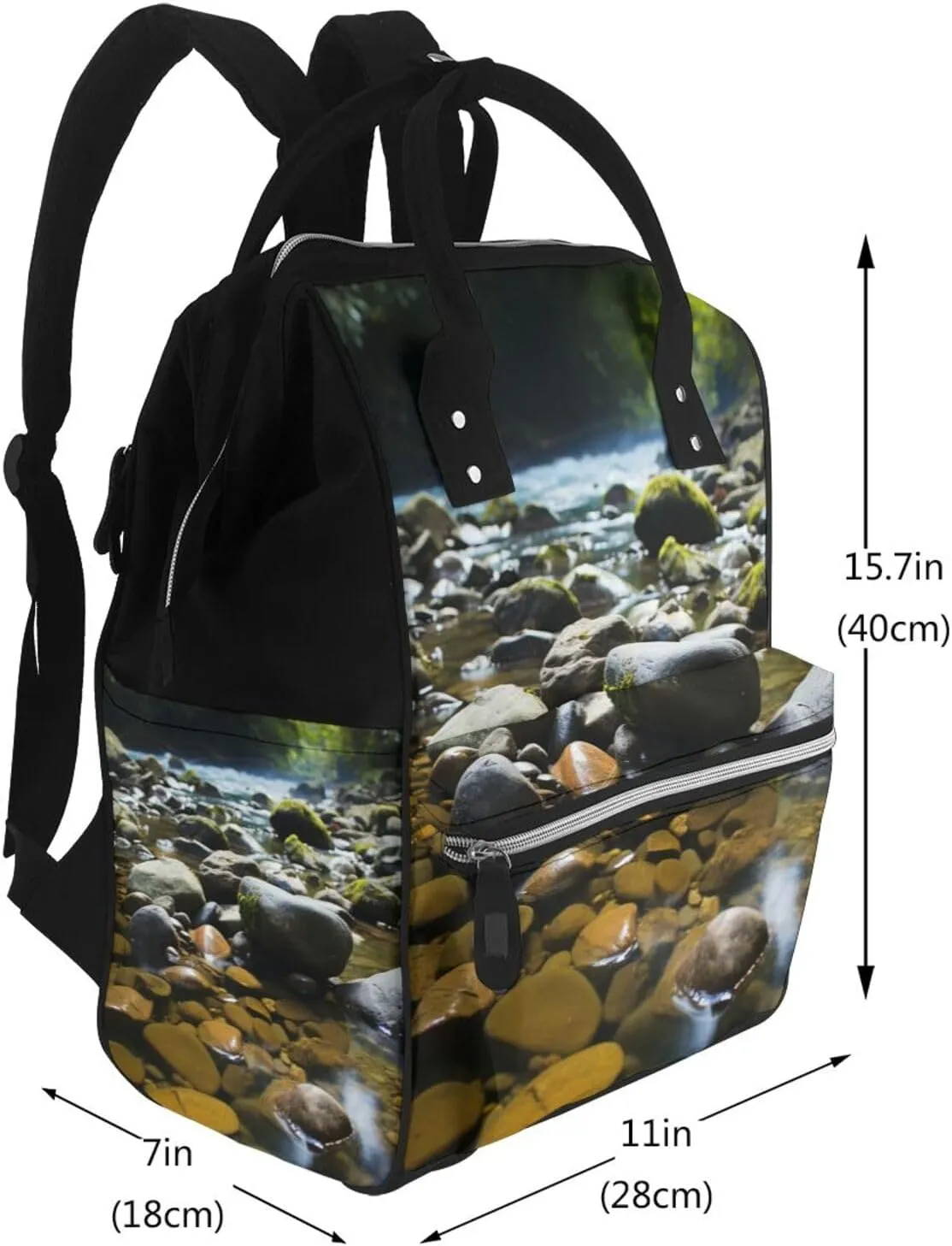 Diaper Bag Backpack Stream stones Nappy Backpack Maternity Baby Nappy Bag Changing Bags for Travel