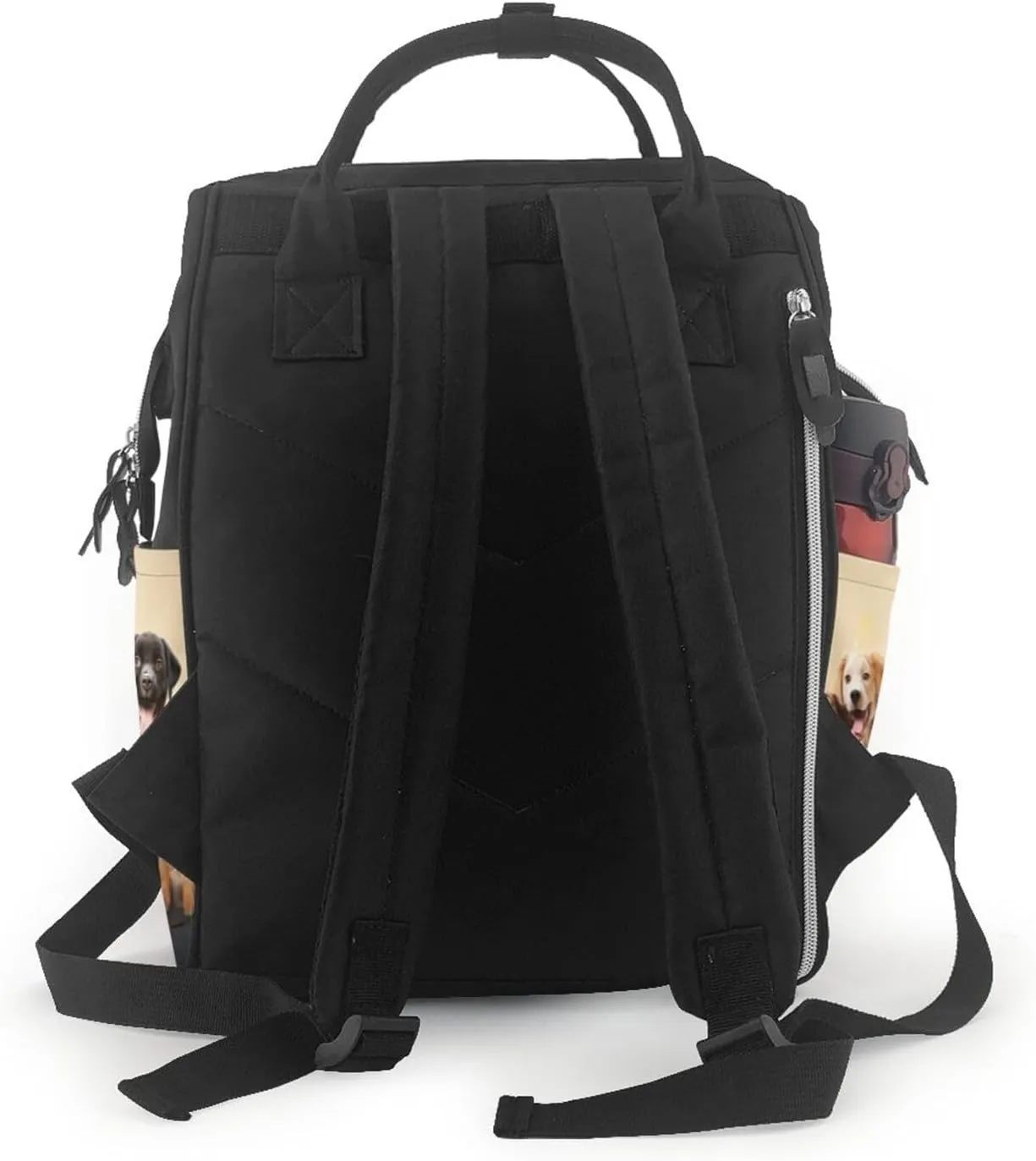 Dogs Happy Party Diaper Bag Backpack for Women Waterproof Mummy Backpack Large Nappy Bag Nursing Bag