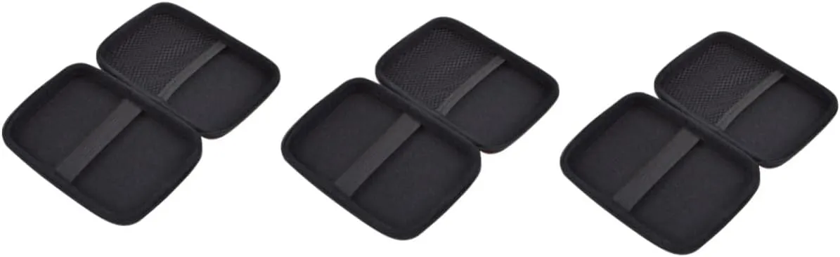 DOITOOL 3pcs Storage Bag Portable Charger USB Charger Hard Earphone Protection Bag Organizer Travel Digital