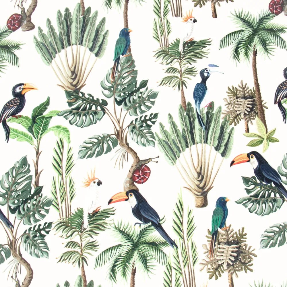 Eco Fabric Toucan White 140cm