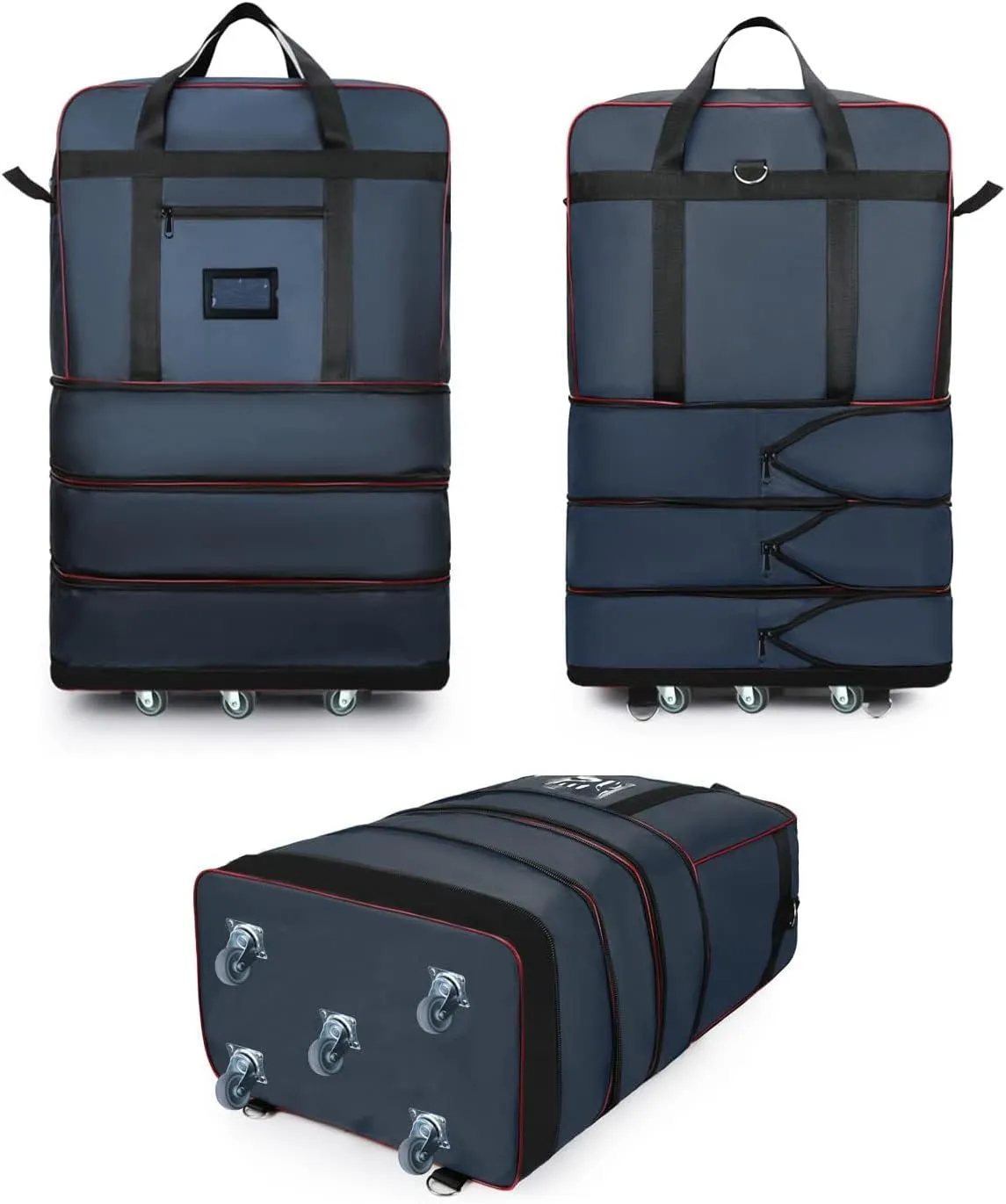 ELDA Expandable Foldable Suitcase Luggage with Universal Wheels Rolling Travel Bag Duffel Bag for Men Women Large Capacity Lightweight Luggages