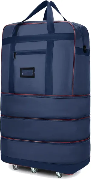 ELDA Expandable Foldable Suitcase Luggage with Universal Wheels Rolling Travel Bag Duffel Bag for Men Women Large Capacity Lightweight Luggages