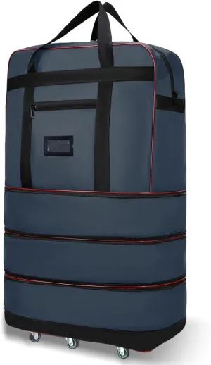ELDA Expandable Foldable Suitcase Luggage with Universal Wheels Rolling Travel Bag Duffel Bag for Men Women Large Capacity Lightweight Luggages