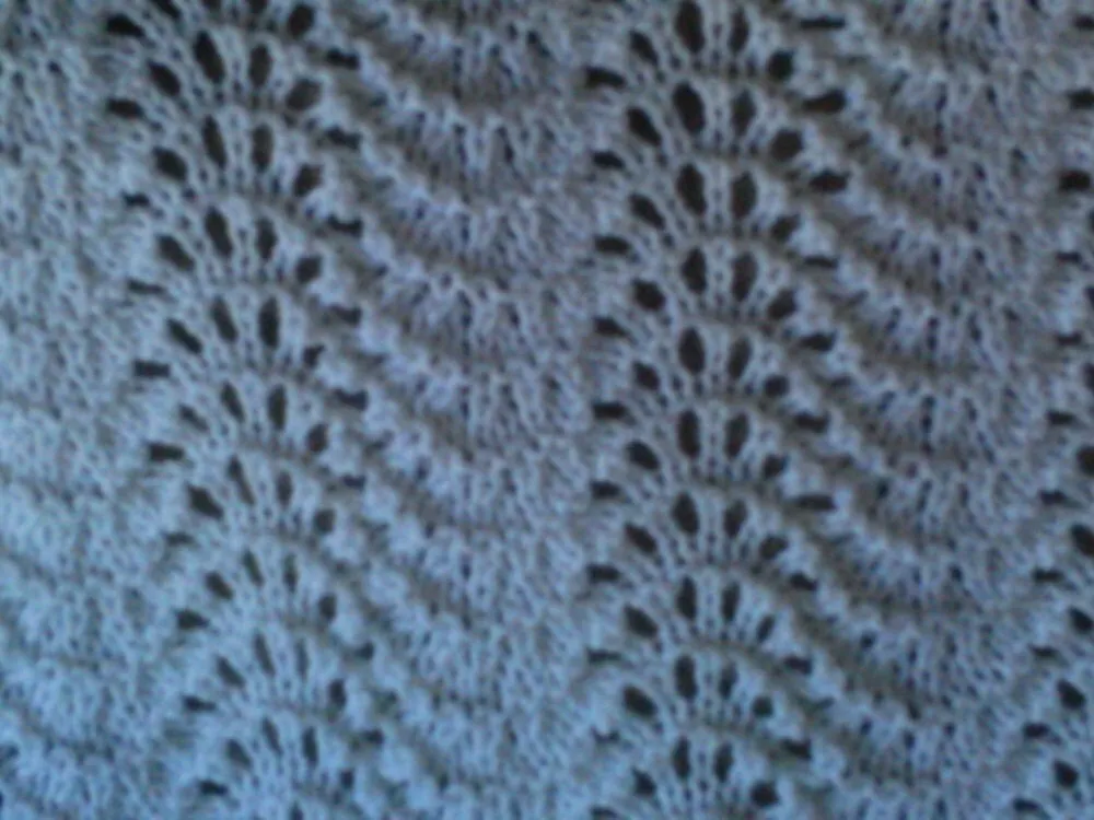 Feather and Fan baby blanket - Christening / Baptism