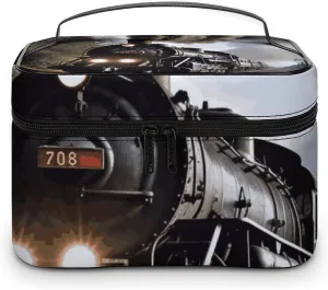 Foldable Travel Luggage Bag for Men And Women, Dry And Wet Separation Portable Travel Luggage Bag, Steam Train Printed Waterproof Sports Luggage Bag, Fitness Bag
