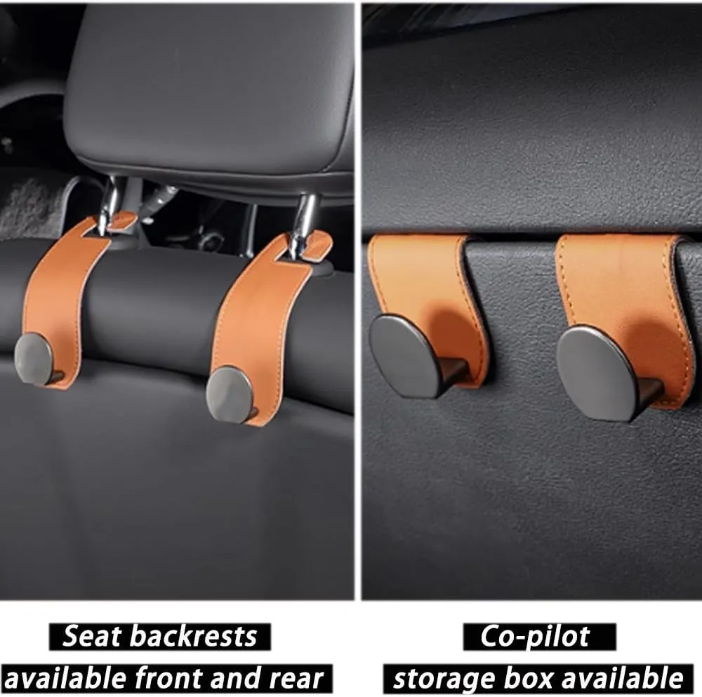 for Alfa Romeo Spider Convertible 2019 2020 2021 2022 Car Seat Hooks,Car Storage Hooks Back Seat Headrest Hanger Backrest Hooks for Bags, Purses, Handbags,B Black