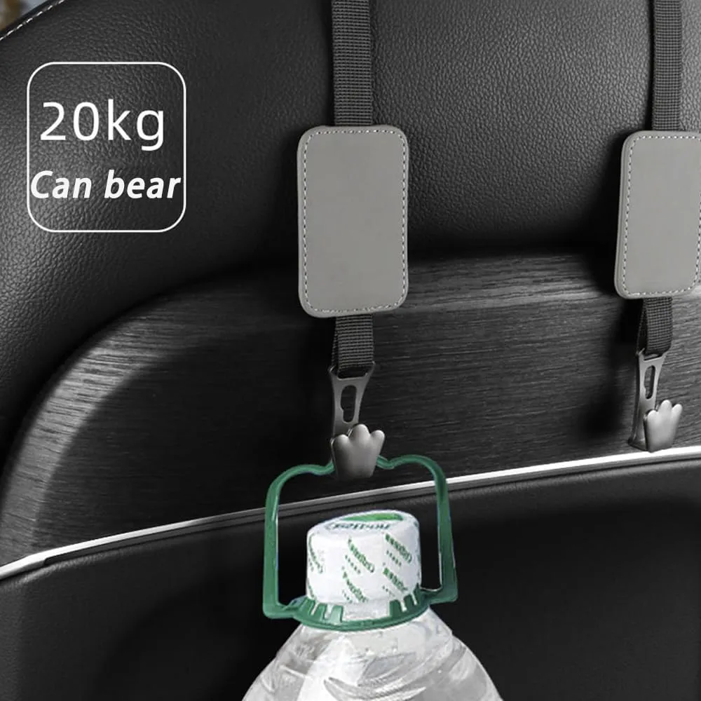 for Alfa Romeo Spider Convertible 2023 2024 Car Seat Hooks,Car Storage Hooks Back Seat Headrest Hanger Backrest Hooks for Bags, Purses, Handbags,E Green